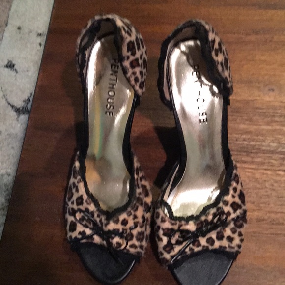 Penthouse leopard print heels - Picture 2 of 5